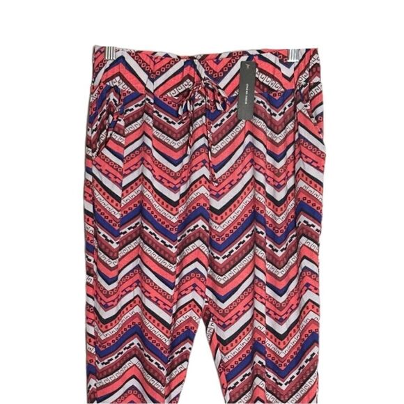 Boutique Chevron Soft Loungewear Pants NWT Colorful Dopamine Print Size M/L - Picture 4 of 9